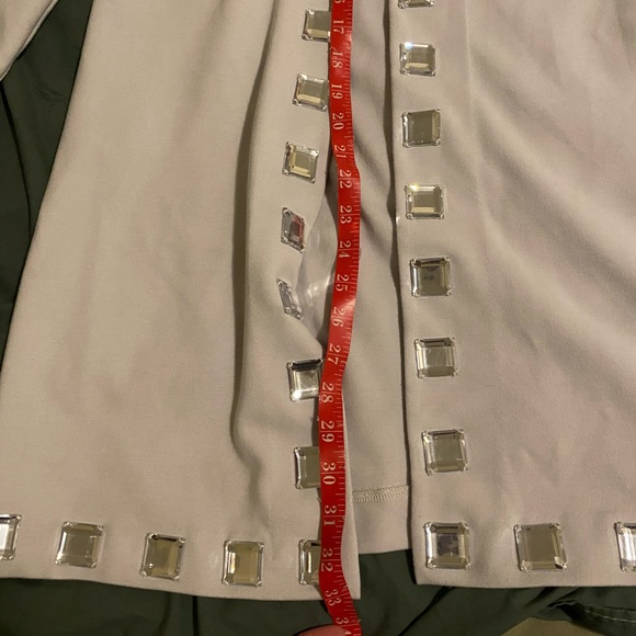 Sandra & Andre Long Jeweled Studded Cardigan- L - Picture 6 of 7